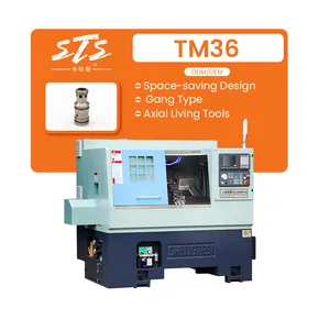 Einfache Installation Schnelle Bedienung TM36 Automatisches platzsparendes Design Axial Living Tools CNC-Vertikal drehmaschine