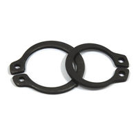 XingXin DIN471 65Mn Spring Steel Black Oxide External Circlip Snap Retaining Ring 46-54Hrc 2.0mm Heavy Industry Machinery