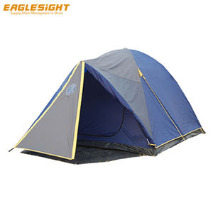 Tienda de campaña de doble capa <span class=keywords><strong>para</strong></span> 4 personas y dos habitaciones, poliéster impermeable con postes de aluminio, tipo de refuerzo recto <span class=keywords><strong>para</strong></span> acampar durante <span class=keywords><strong>todo</strong></span> <span class=keywords><strong>el</strong></span> <span class=keywords><strong>año</strong></span> - Product Image 4