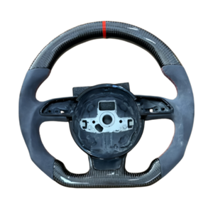 Volant en suède et fibre de carbone pour Audi A4 B8.5 <span class=keywords><strong>S4</strong></span> RS4 A5 S5 RS5 RS6 Q5 Q7 Q3 A1 A3 A6 S3 S1 <span class=keywords><strong>S4</strong></span> RS3 B8 TT <span class=keywords><strong>MK2</strong></span> C6 C7 - Product Image 6