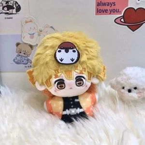 10 New Design 10cm High Quality Anime Demon Tanjirou Zenitsu Cute Embroidery Plush Keychain for Backpack Keychain Decoration