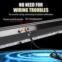 Barre lumineuse stroboscopique de toit magnétique de lumière d'avertissement de LED rechargeable superbe pour des véhicules de camion