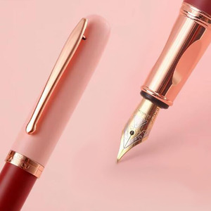 NM52 <b>Multi</b> <b>Color</b> Luxury Fountain <b>Pen</b> Smooth Fast Writing Customizable Ink <b>Color</b> Student Office Use 0.38/0.5mm Metal - Product Image 1