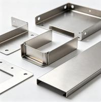 Boîtier métallique sur mesure de haute précision en acier inoxydable 304, découpé au laser, soudé et thermolaqué pour équipement industriel