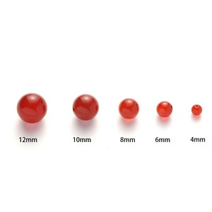 Natural Crystal 7A <b>Red</b> Agate Round Loose Beads For DIY Jewelry Making <b>Bracelets</b> Necklaces Accessories Materials Semi Finished - Product Image 5