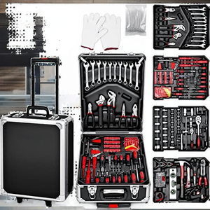 Caja de Herramientas con Ruedas y Asa Extraíble, Multicapa, para Reparaciones Domésticas, Juego de Herramientas de Bricolaje, Kit de Almacenamiento Portátil con Ruedas - Product Image 2