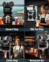 Machine de remplissage et de scellage entièrement automatique en acier inoxydable Walleapc pour tasses de boissons, jus, lait, thé, café, plastique et papier, petite taille
