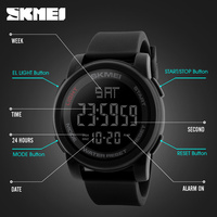 Reloj Deportivo SKMEI 1257 de Alta Calidad con Pantalla Digital, Multifuncional, Resistente al Agua 5BAR, Correa de Silicona para Hombre