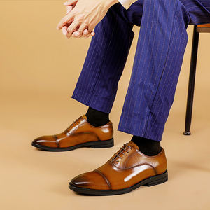 Zapatos De Hombre Zapatos <span class=keywords><strong>Oxford</strong></span> para hombre nuevo estilo 2024 tamaño 46 Zapatos De cuero genuino de alta calidad para hombres Zapatos formales de fiesta para hombres - Product Image 5