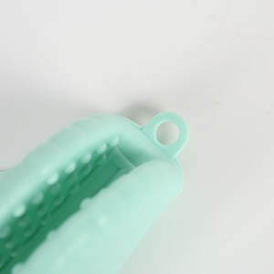 Gants en silicone résistants à la chaleur, mitaines de four vertes pour la cuisine, la pâtisserie, l'utilisation au micro-ondes, personnalisables - Product Image 4