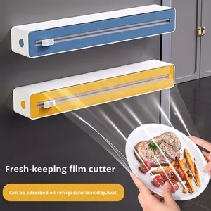 801 Source fabricant plastique moderne Rectangle <span class=keywords><strong>s</strong></span>'accrochent <span class=keywords><strong>Film</strong></span> Cutter cuisine ménage boîte stockage feuille huile papier transfrontalier - Product Image 2