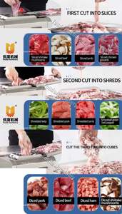 Commercial Industrial Meat Slicer New Condition Pork <b>Chop</b> and Steak Cut Beef Cutting <b>Machine</b> 220v - Product Image 5