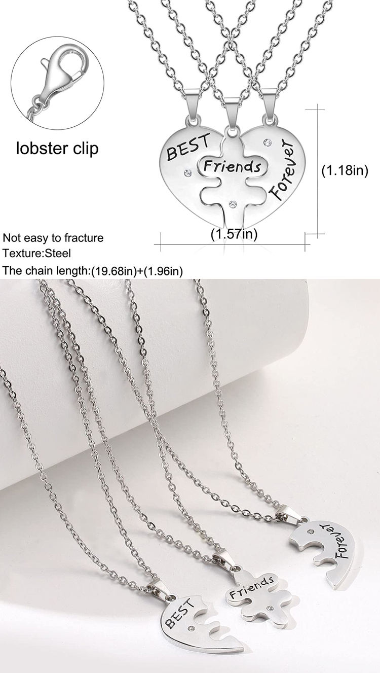 Best Friends Big Sis & Lil Sis Split Heart Pendant Necklaces - 2 Pack - Claire's