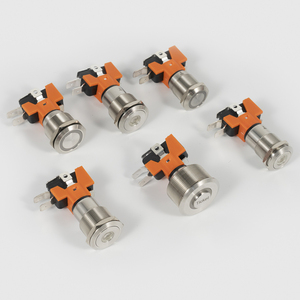 Interrupteur à bouton-poussoir métallique 12mm 16mm 19mm 22mm 25mm IP65 étanche pour système de convoyeur - Product Image 5