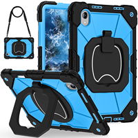 Étui de protection à 3 couches pour Lenovo Idea Tab Pro Gen 2 TB390 Xiaoxin Pro 13 Pro GT 13 avec support rotatif à 360°, sangle d'épaule et porte-stylo