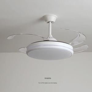 42inch có thể thu vào đèn trần điều khiển từ xa DC động cơ hiện đại đèn chùm quạt trần cho phòng ngủ phòng khách ventilador LED - Product Image 5
