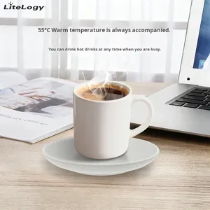 New tĩnh nhiệt USB ấm hơn văn phòng bàn sữa cà phê cách nhiệt gốm sưởi ấm biểu tượng tùy chỉnh Cổ Phiếu Quà Tặng litelogy 10W 5V - Product Image 3