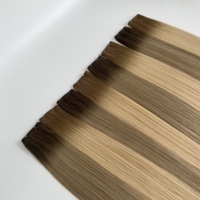 Cheveux Européens Super Fins Vierge Remy à Cuticules Intactes, Pointes Épaisses, Teints, Double Trame Faite à la Machine, Anti-Chute et Anti-Emmêlement