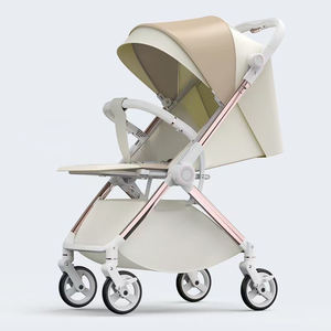 Passeggino Leggero in Metallo ad Alta Visibilità con Seduta Reclinabile Bidirezionale e Design a 4 Ruote per Uso Interno/Esterno - Product Image 4