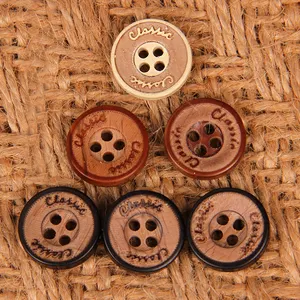 Custom Buttons Round Resin Buttons 4-hole Clothing Accessories High-end Shirt Suit Coat Buttons For Clothing