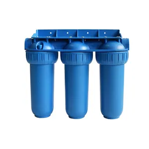 triple italy type under sink sediment water filter for home use with big flow rate