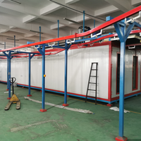 Four de peinture en poudre pour profilés en alliage d'aluminium, conception à chauffage électrique économe en énergie pour les cadres de fenêtres et de portes