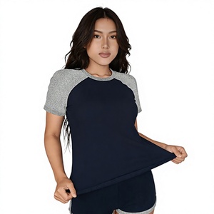 Women's Couple Loungewear Set Solid Color 100% Cotton Jersey Short Sleeve Top Elastic Waist Shorts Loose Breathable Eco-friendly - Product Image 3