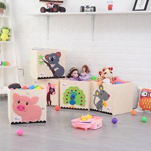 Caja de almacenamiento plegable de lino 2020 para ropa de bebé, armario de alta calidad, organizador de Juguetes - Product Image 1