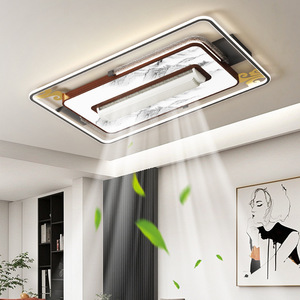 <b>Ceiling</b> Fan <b>Light</b> Led Flush Mount For Living Room Bedroom Full Spectrum Quiet Fan <b>Light</b> 2026 Model - Product Image 1