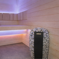 Chauffe-sauna Harvia Cilindro avec panneau de commande numérique pour utilisation en extérieur