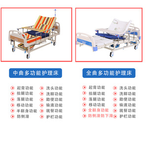 Cama de enfermería de longitud completa Kangluo L-22 con función de giro manual para pacientes paralizados, uso médico doméstico - Product Image 5
