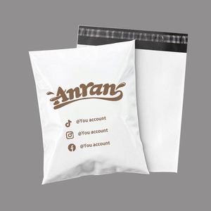 Custom Logo Pink PolyMailer Printed Poly Packing Mailers Bag Matte Poly Mailer <b>Polybag</b> Polymailer Shipping Bag - Product Image 2