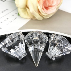 Acrylic Pendant Drill 24x25mm Diamond Shape For DIY Jewelry Accessories Durable Geometric Handle <b>Knob</b> - Product Image 4