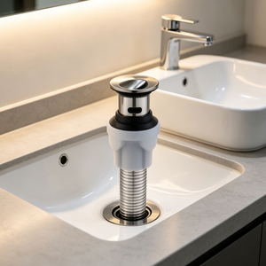 KAWAL Robinet de <span class=keywords><strong>lavabo</strong></span> escamotable en acier inoxydable et cuivre, style moderne et minimaliste, avec garantie d'un an - Product Image 3