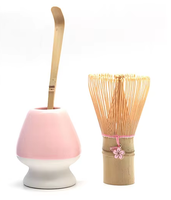 Ensemble Matcha 3-en-1 en Bambou Personnalisable avec Logo, 3 Pièces, pour la Fabrication de Cadeaux, avec Emballage Personnalisé