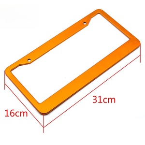Cadre de plaque d'immatriculation de voiture, vente en gros de cadres de plaque d'immatriculation en alliage d'aluminium standard américain - Product Image 2