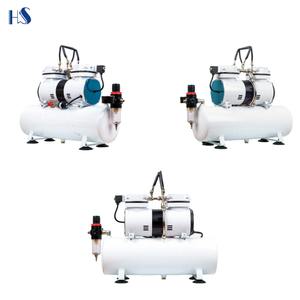 Máy nén khí phun sơn mini 1/4HP, êm ái, di động, 50HZ/60HZ, hai xi lanh, kiểu động cơ mạnh mẽ, có bình chứa, công tắc kép - Product Image 5