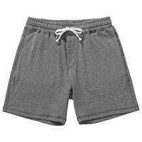Shorts de sport surdimensionnés pour hommes, personnalisables avec logo, unisexe, en tissu molletonné 100 % coton épais, style décontracté, pour hommes