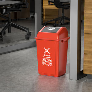 YYN <span class=keywords><strong>Bidone</strong></span> della Spazzatura <span class=keywords><strong>da</strong></span> <span class=keywords><strong>20</strong></span> <span class=keywords><strong>Litri</strong></span> con Coperchio Basculante, per Sale Espositive, Ristoranti, Uffici, Contenitore per Rifiuti in Plastica per Interni - Product Image 6