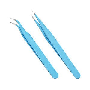 High Precision Eyelash Grafting Forceps Stainless Steel Curved Tip For Eyelash Extension Tools - Product Image 5