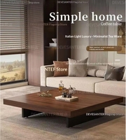 Table basse/table d'appoint moderne en bois massif carré, écologique, durable, convertible, meubles de salon, appartement