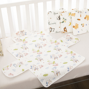 Dessin animé Animal Portable Pliable Bébé Matelas À <span class=keywords><strong>Langer</strong></span> Polyester <span class=keywords><strong>Sac</strong></span> À Couches avec Respirant Lavable Étanche Caractéristiques - Product Image 3