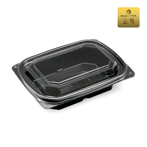 Boîte de conservation alimentaire en PET noire de grande capacité, qualité supérieure, durable, résistante au congélateur, fabriquée en Corée. - Product Image 3