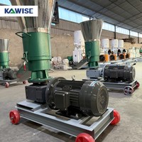 Machine à granulés de biomasse électrique multifonctionnelle automatique pour la production de granulés de combustible pour animaux d'élevage, petite production de granulés de combustible 700-900 kg/h