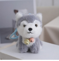 Porte-clés en peluche mignon de chien miniature, breloque de sac, poupée en peluche Shiba Inu Corgi, accessoire de sac à dos