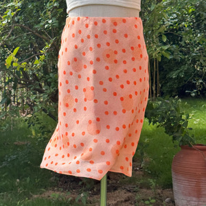 Falda Midi de Seda Georgette Rosa Burbuja Estilo Té Francés para Mujer, Falda Corta Romántica con Corte en Diagonal y Estilo Sirena - Product Image 4