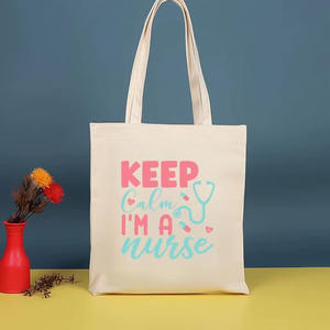 Premium Heavy Duty Cotton <b>Canvas</b> <b>Tote</b> Bag Sturdy Washable Ecofriendly Reusable Shopper Bag for Market Store - Product Image 6
