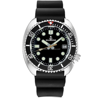 Montre-bracelet OEM / ODM de haute qualité pour hommes avec mouvement automatique avec bracelet en caoutchouc FKM