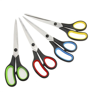 Tijeras Profesionales de Acero Inoxidable Antiadherentes de 8 Pulgadas, Tijeras de Oficina Multiusos con Mango Suave y Cómodo - Product Image 1