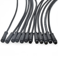 Connecteur circulaire M8 2-8 broches étanche IP67 extension de moteur de vélo électrique soudure industrielle encliquetable mâle femelle connecteur câble